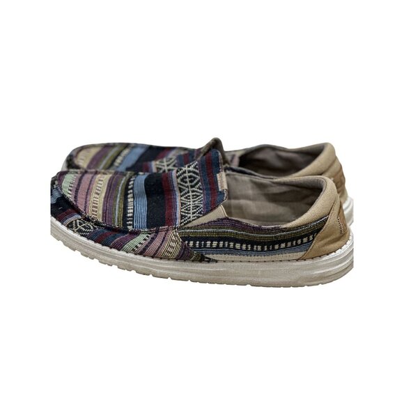 Mens Hey Dude Canvas Loafer Casual Boho Slip on Shoes. Size 11 US main image 4